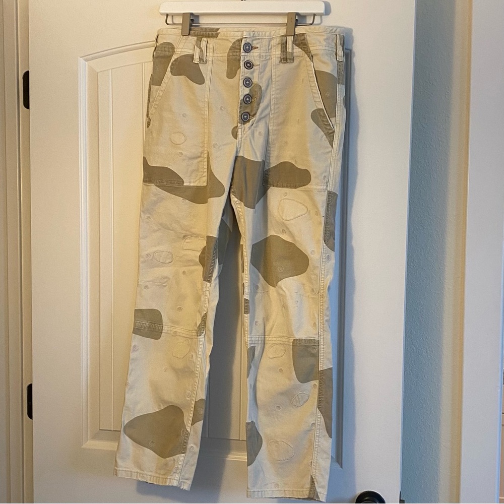 Anthropologie Camouflage Cargo Pants